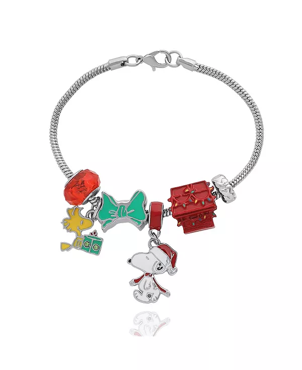 Браслет с подвесками-слайдерами Снупи и Вудстока Peanuts, silver/multicolor
Браслет с подвесками-слайдерами Снупи и Вудстока Peanuts, silver/multicolor