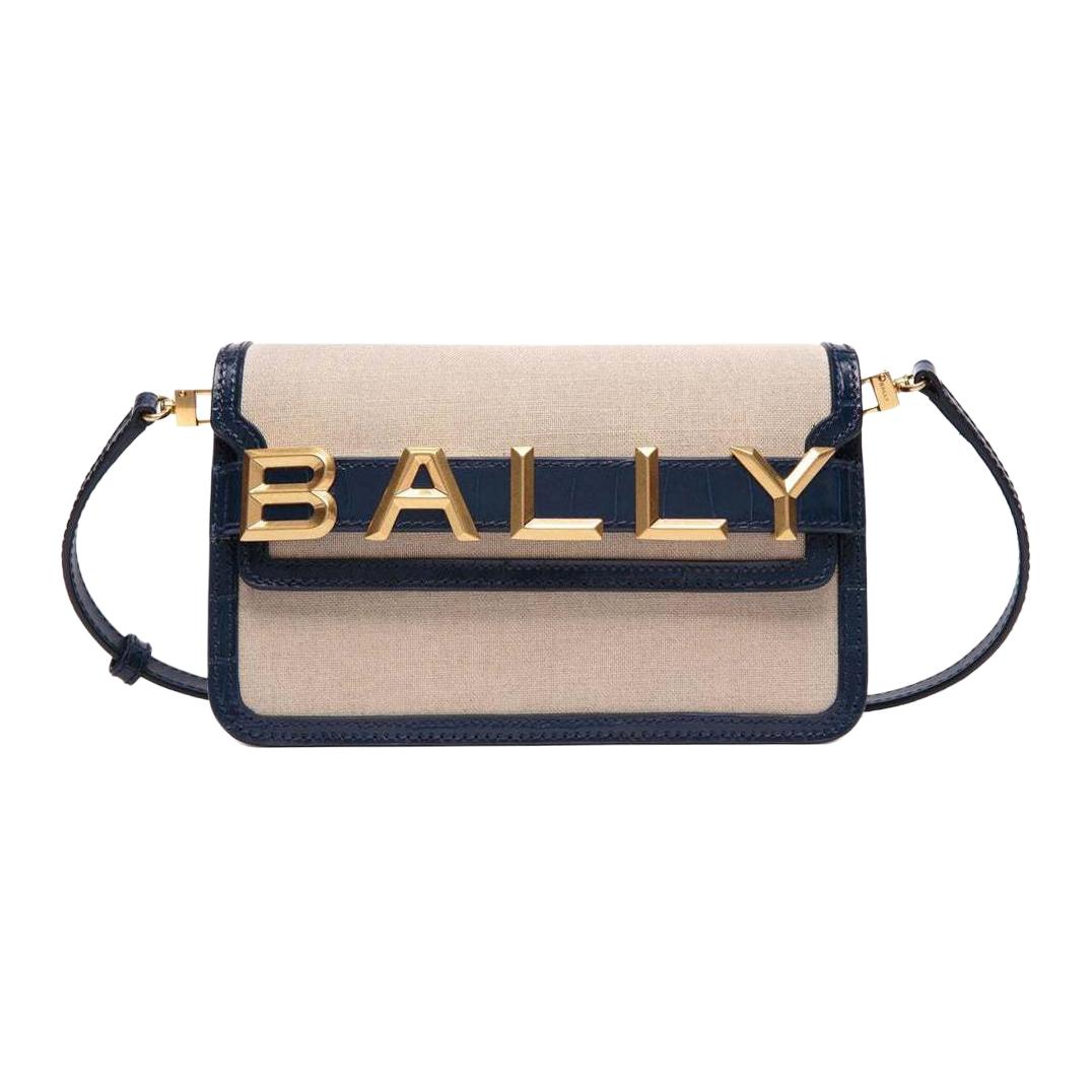 Тисненая кожаная сумка через плечо, женская сумка-кроссбоди бежевого и морского синего цветов BALLY
Тисненая кожаная сумка через плечо, женская сумка-кроссбоди бежевого и морского синего цветов BALLY