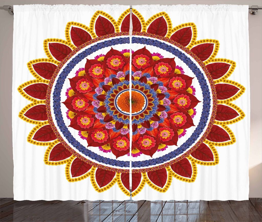 Занавеска ABAKUHAUS Red Mandala в деревенском стиле, Радость летних цветов, Ленточная штора с рюшами и петлями для спальни, 280 x 260 см, Разноцветная
Занавеска ABAKUHAUS Red Mandala в деревенском стиле, Радость летних цветов, Ленточная штора с рюшами и петлями для спальни, 280 x 260 см, Разноцветная