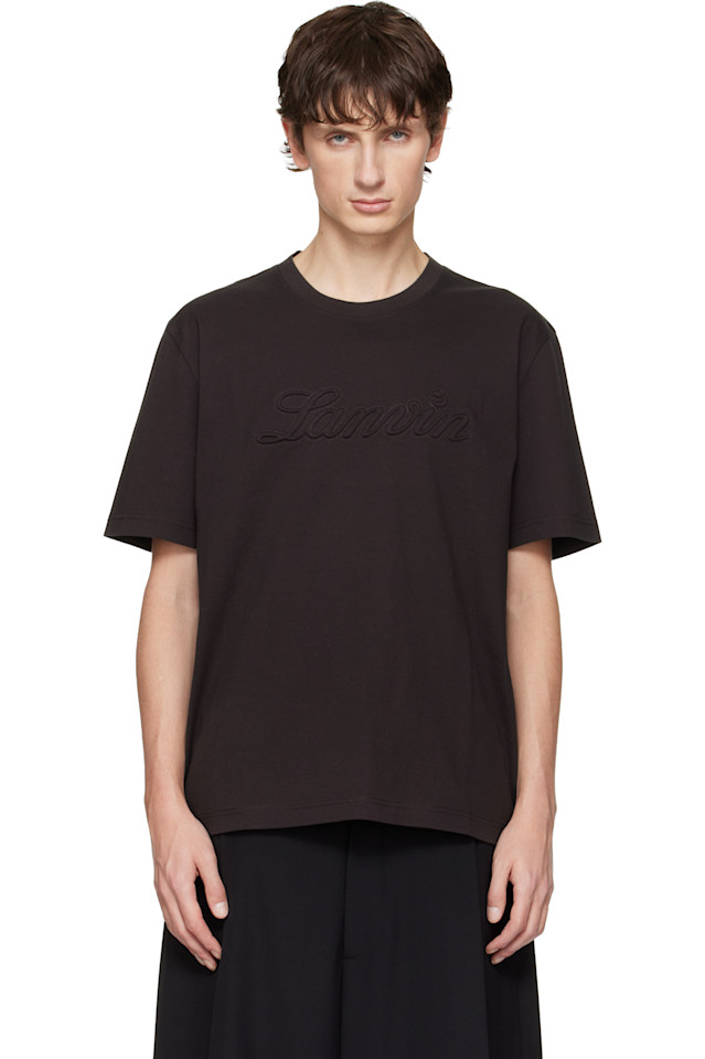 Lanvin Коричневая футболка с тисненым логотипом
Lanvin Коричневая футболка с тисненым логотипом