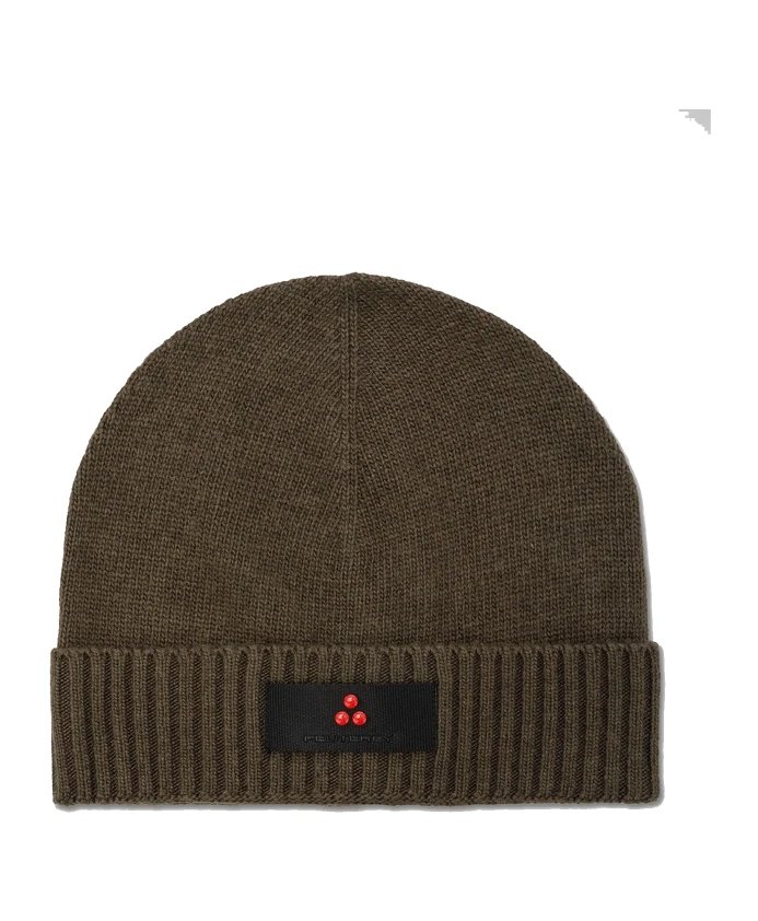 Шапка Бини из смесовой шерсти Peuterey, зеленый 
Шапка Бини из смесовой шерсти Peuterey, зеленый