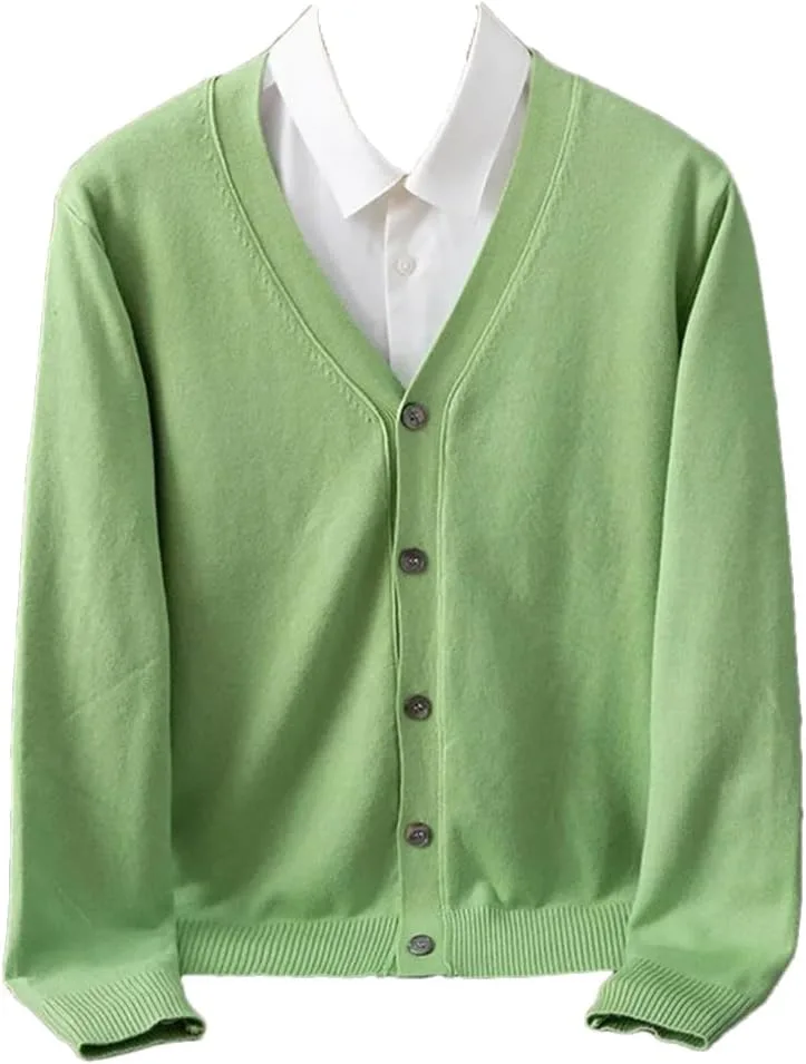 Мужской кардиган Slim Fit, вязаный V-образный вырез
Мужской кардиган Slim Fit, вязаный V-образный вырез