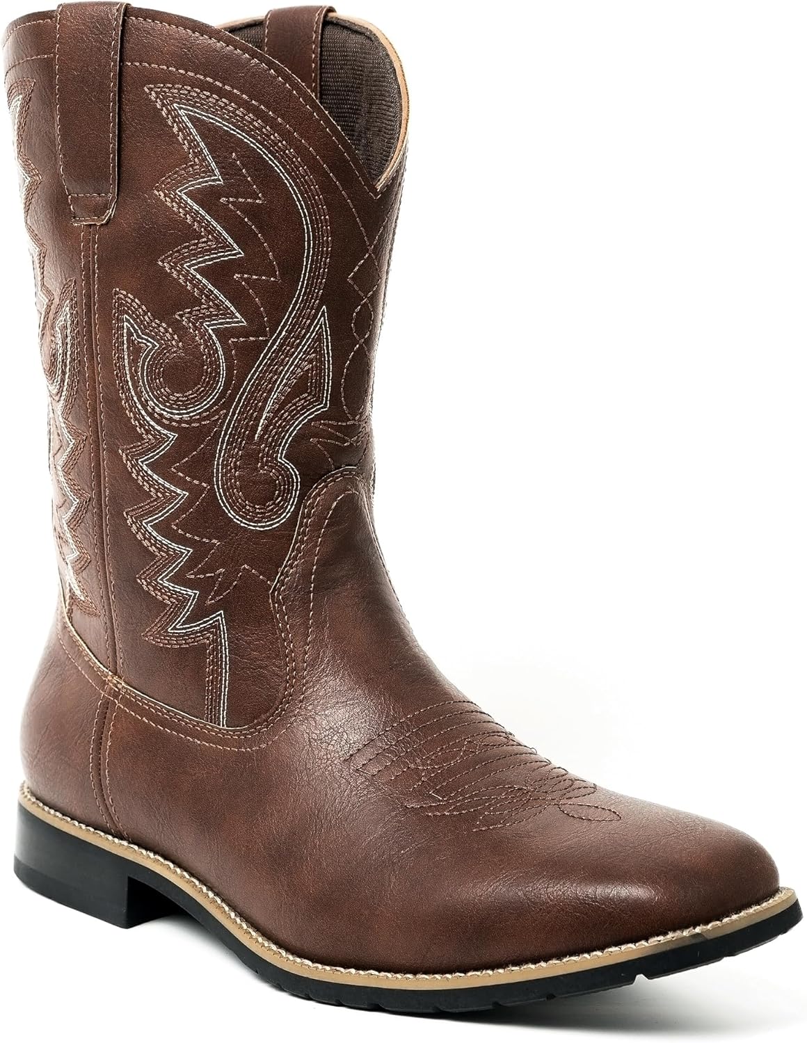 Мужские ковбойские сапоги Metrocharm Western-02 с вышивкой, квадратный носок, средняя голень, темно-коричневый
Мужские ковбойские сапоги Metrocharm Western-02 с вышивкой, квадратный носок, средняя голень, темно-коричневый