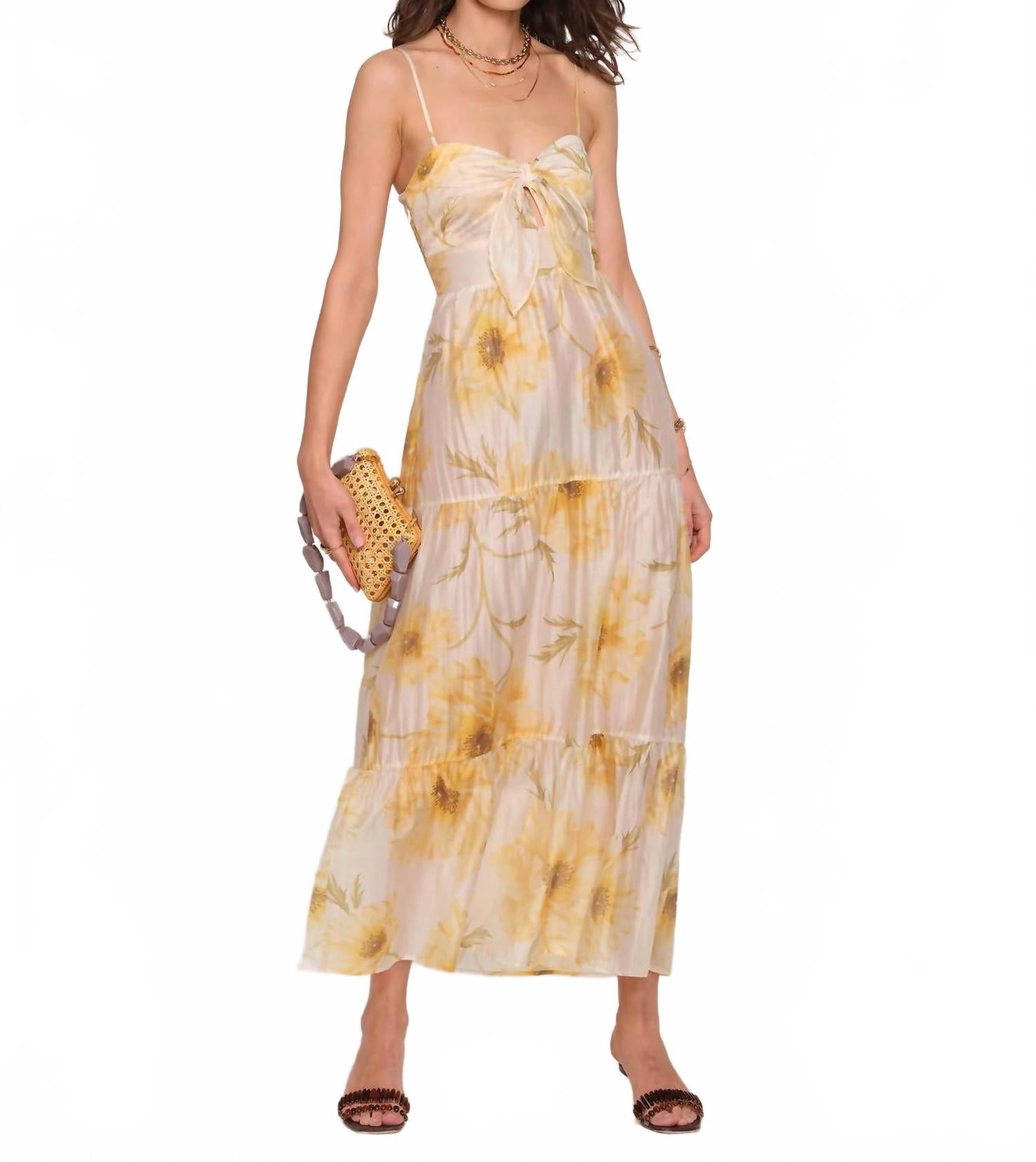 Платье макси Ames в желтом/мультиколор Heartloom
Платье макси Ames в желтом/мультиколор Heartloom