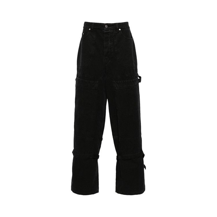 Брюки Off-White Strap Detail Canvas Carpenter Trousers, Black
Брюки Off-White Strap Detail Canvas Carpenter Trousers, Black