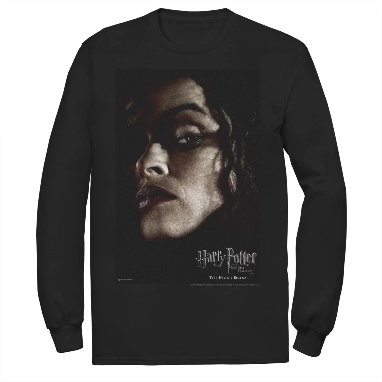 Мужская футболка с изображением персонажа Гарри Поттера «Дары смерти Беллатрикс» и длинными рукавами Harry Potter
Мужская футболка с изображением персонажа Гарри Поттера «Дары смерти Беллатрикс» и длинными рукавами Harry Potter