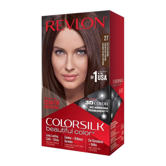 Кератиновая краска для волос Colorsilk Revlon, цвет 27
Кератиновая краска для волос Colorsilk Revlon, цвет 27