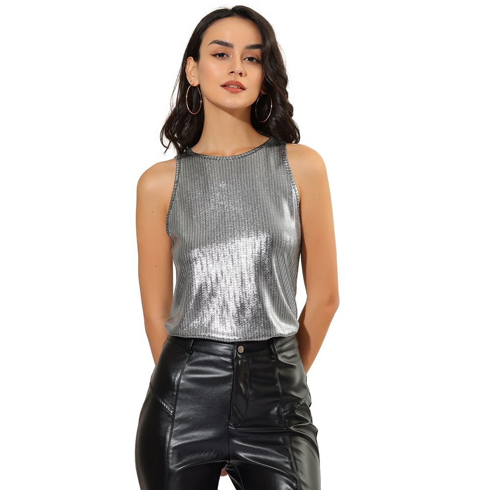 Металлическая майка для женской блестящей рубашки без рукавов для клубной вечеринки ALLEGRA K, цвет Dark Silver
Металлическая майка для женской блестящей рубашки без рукавов для клубной вечеринки ALLEGRA K, цвет Dark Silver
