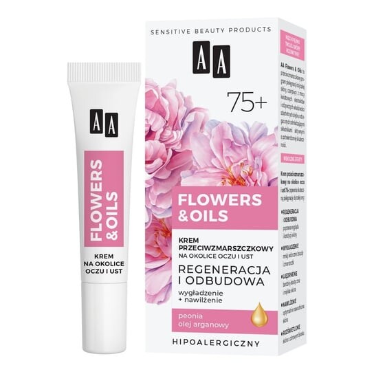 АА, Flowers&Oils 75+, Крем от морщин для области глаз и губ, 15 мл, AA
АА, Flowers&Oils 75+, Крем от морщин для области глаз и губ, 15 мл, AA