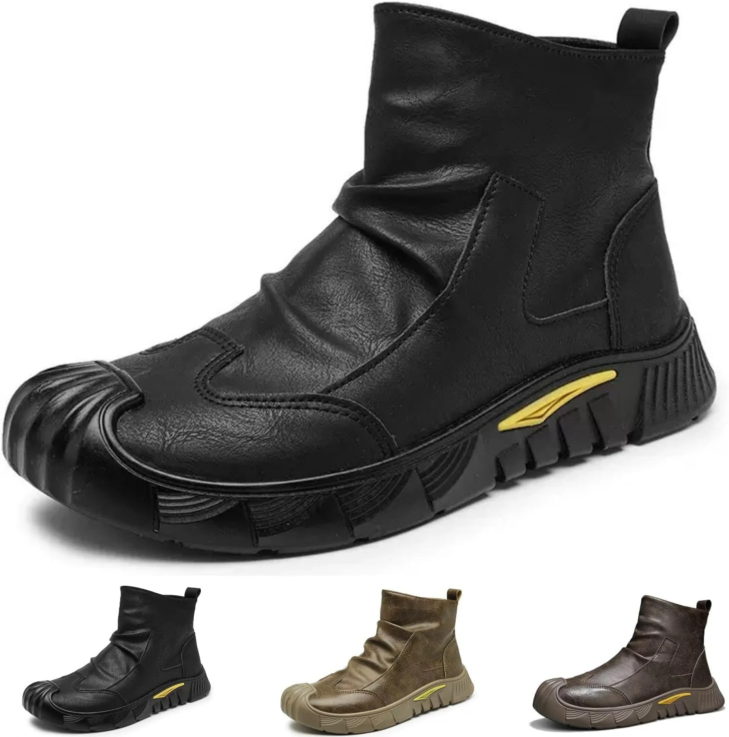 Мужские ботинки с стальным носком, водонепроницаемые, с противоскользящей подошвой, высокие тактические ботинки для работы и походов на улице Macefil, черный
Мужские ботинки с стальным носком, водонепроницаемые, с противоскользящей подошвой, высокие тактические ботинки для работы и походов на улице Macefil, черный