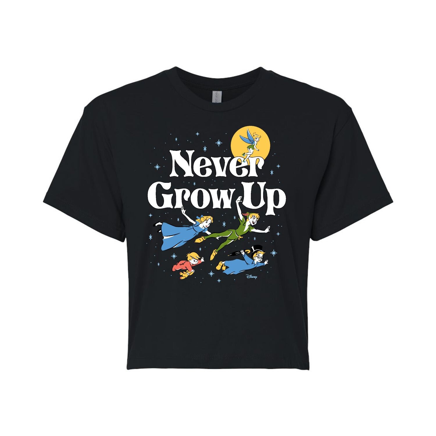 Укороченная футболка с рисунком Disney's Peter Pan Juniors Never Grow Up Disney
Укороченная футболка с рисунком Disney's Peter Pan Juniors Never Grow Up Disney