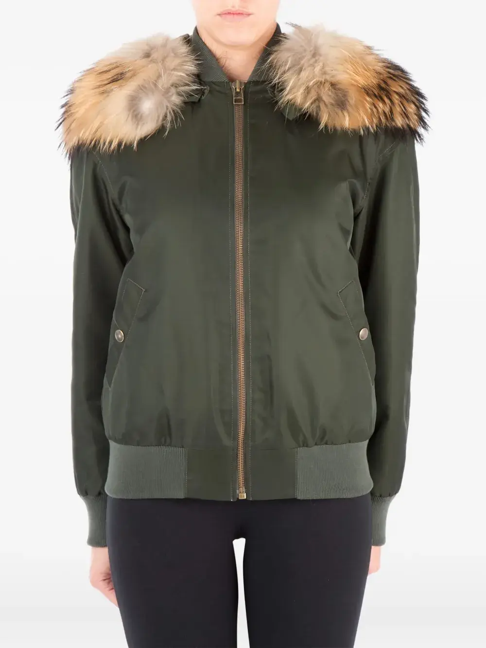 Бомбер с меховой отделкой Mr & Mrs Italy, зеленый
Бомбер с меховой отделкой Mr & Mrs Italy, зеленый