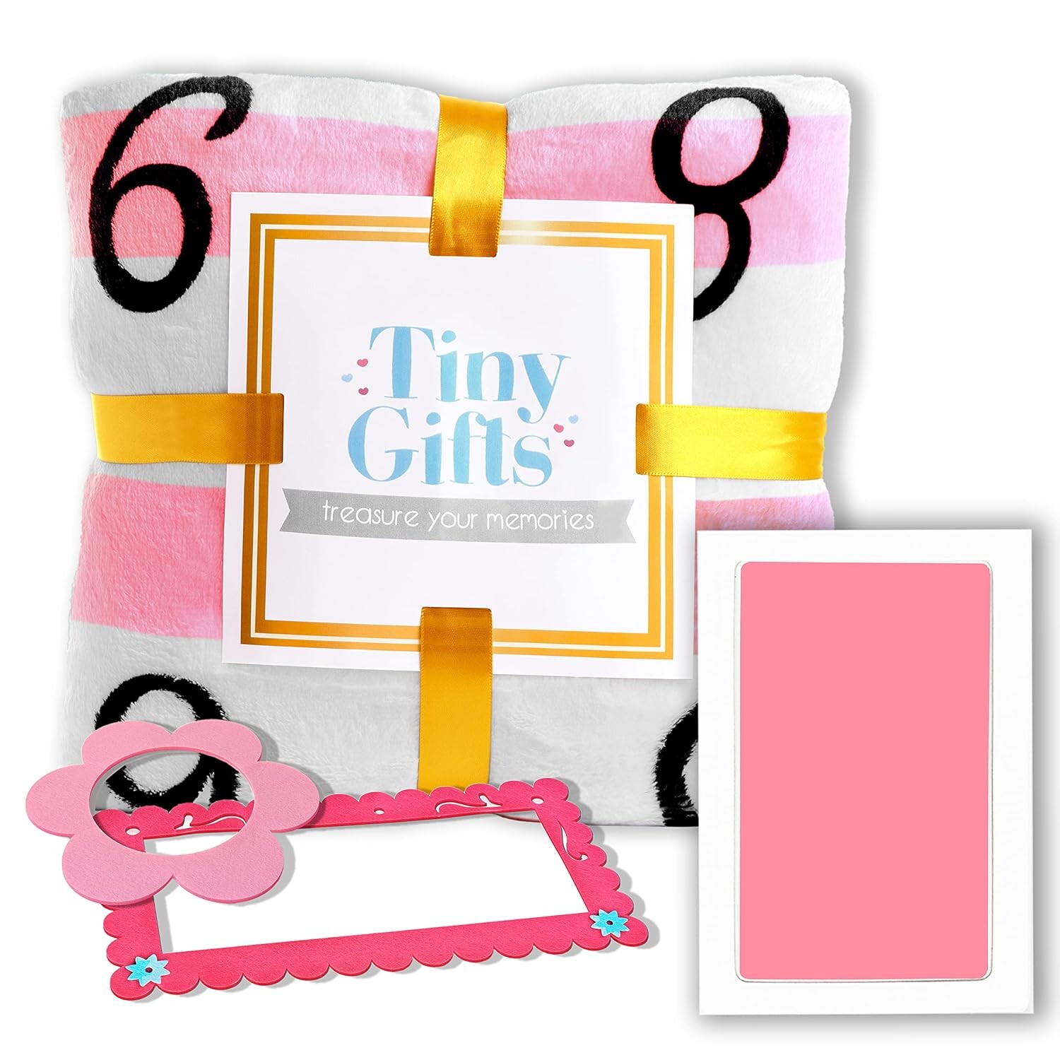 Tiny Gifts Розовое детское одеяло «Monthly Milestone» + розовая очень большая подушечка для чернил Clean Touch.
Tiny Gifts Розовое детское одеяло «Monthly Milestone» + розовая очень большая подушечка для чернил Clean Touch.