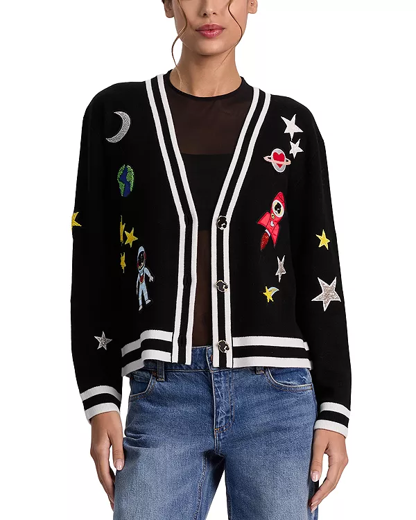 Кардиган Bradley Space Staceface Alice And Olivia, черный
Кардиган Bradley Space Staceface Alice And Olivia, черный
