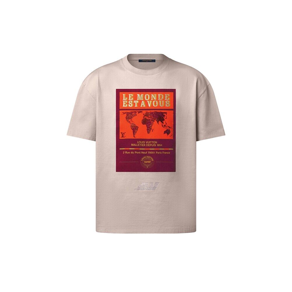 Футболка из хлопка с графическим принтом Louis Vuitton, белый
Футболка из хлопка с графическим принтом Louis Vuitton, белый