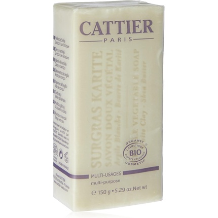 Лечебное глиняное мыло с маслом ши 150 г Cattier Paris
Лечебное глиняное мыло с маслом ши 150 г Cattier Paris