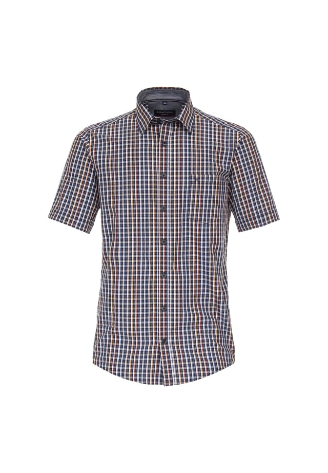 Повседневная рубашка с коротким рукавом в клетку свободного покроя Casamoda, синий
Повседневная рубашка с коротким рукавом в клетку свободного покроя Casamoda, синий