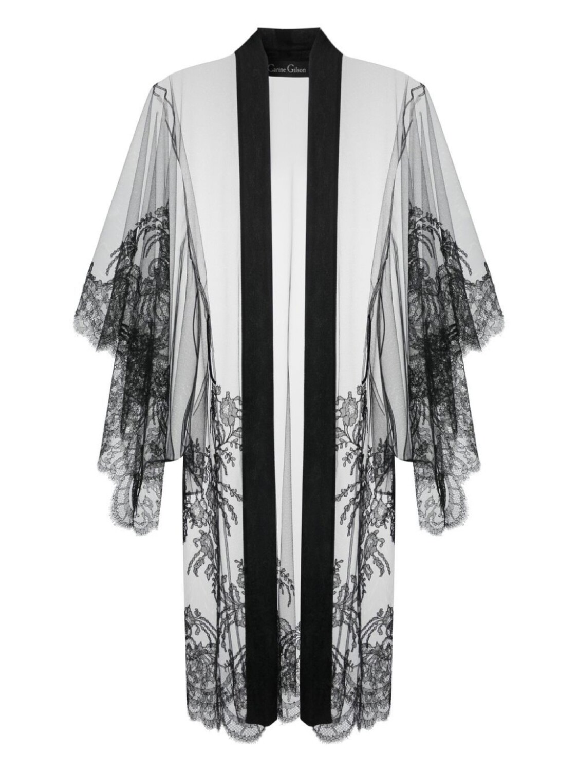 Carine Gilson халат Illusion из тюля, черный
Carine Gilson халат Illusion из тюля, черный