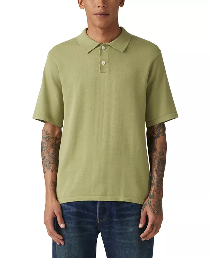 Мужской короткий рукав текстурированный поло-свитер Levi's, зеленый
Мужской короткий рукав текстурированный поло-свитер Levi's, зеленый