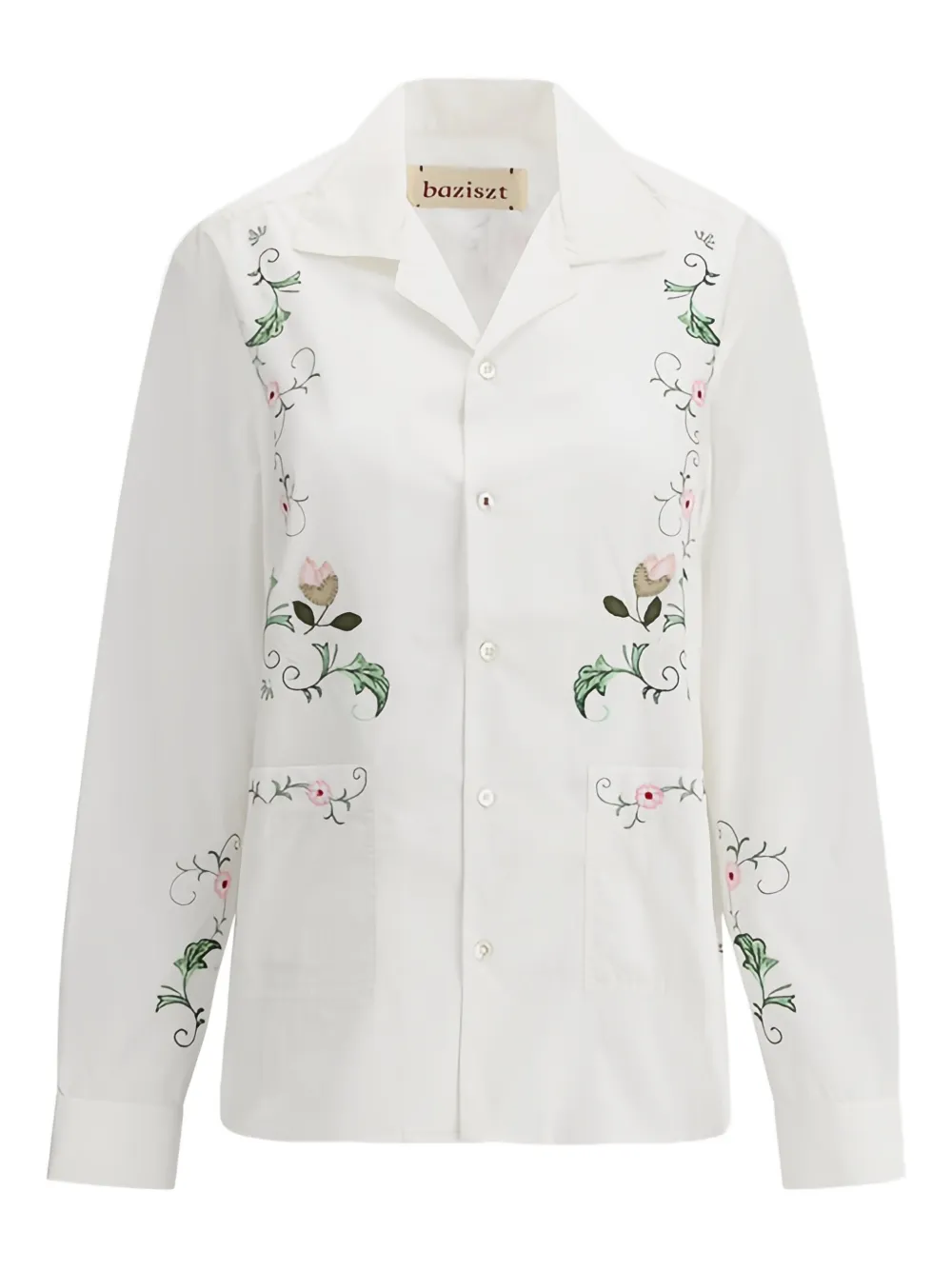 Рубашка с цветочной вышивкой Baziszt, белый
Рубашка с цветочной вышивкой Baziszt, белый