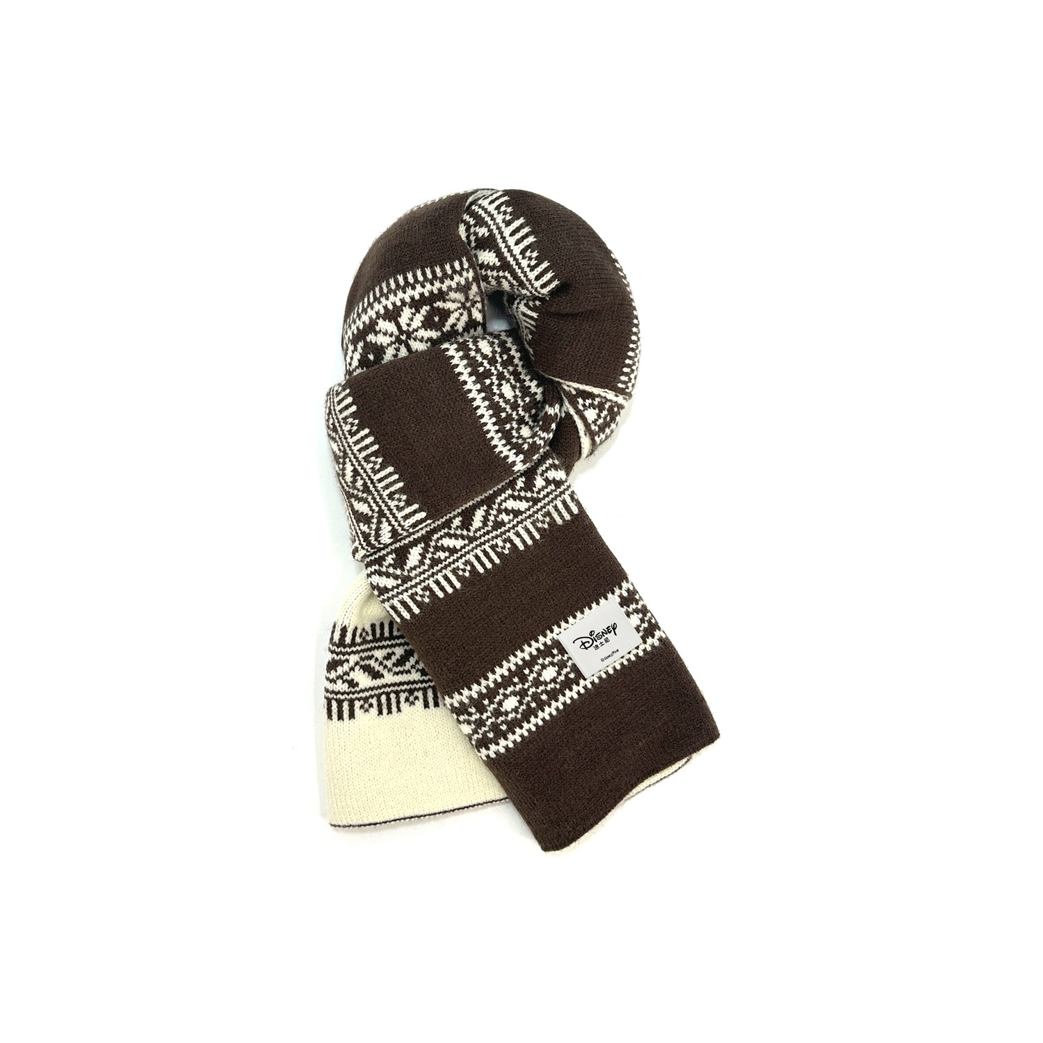 Disney Полиэстеровый вязаный шарф унисекс, Coffee White
Disney Полиэстеровый вязаный шарф унисекс, Coffee White