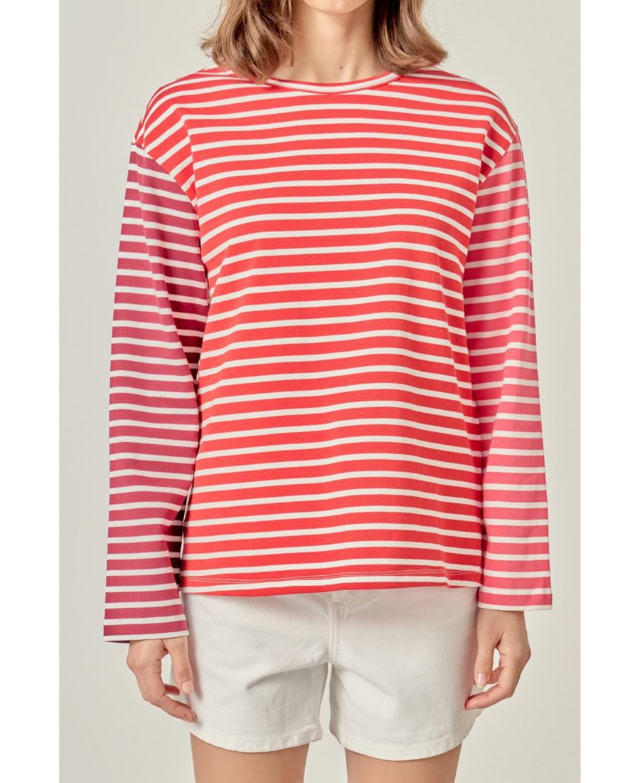 Женская рубашка в полоску с цветовыми блоками English Factory, Red multi
Женская рубашка в полоску с цветовыми блоками English Factory, Red multi