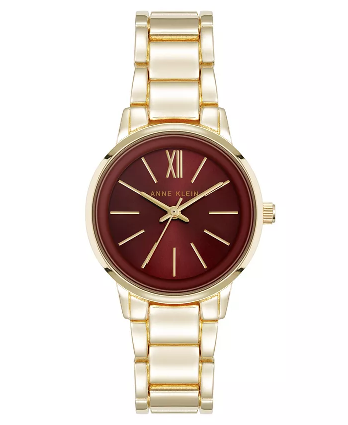 Женские часы Quartz Minimalist в бордовом цвете с позолоченным металлическим корпусом, 32 мм Anne Klein
Женские часы Quartz Minimalist в бордовом цвете с позолоченным металлическим корпусом, 32 мм Anne Klein