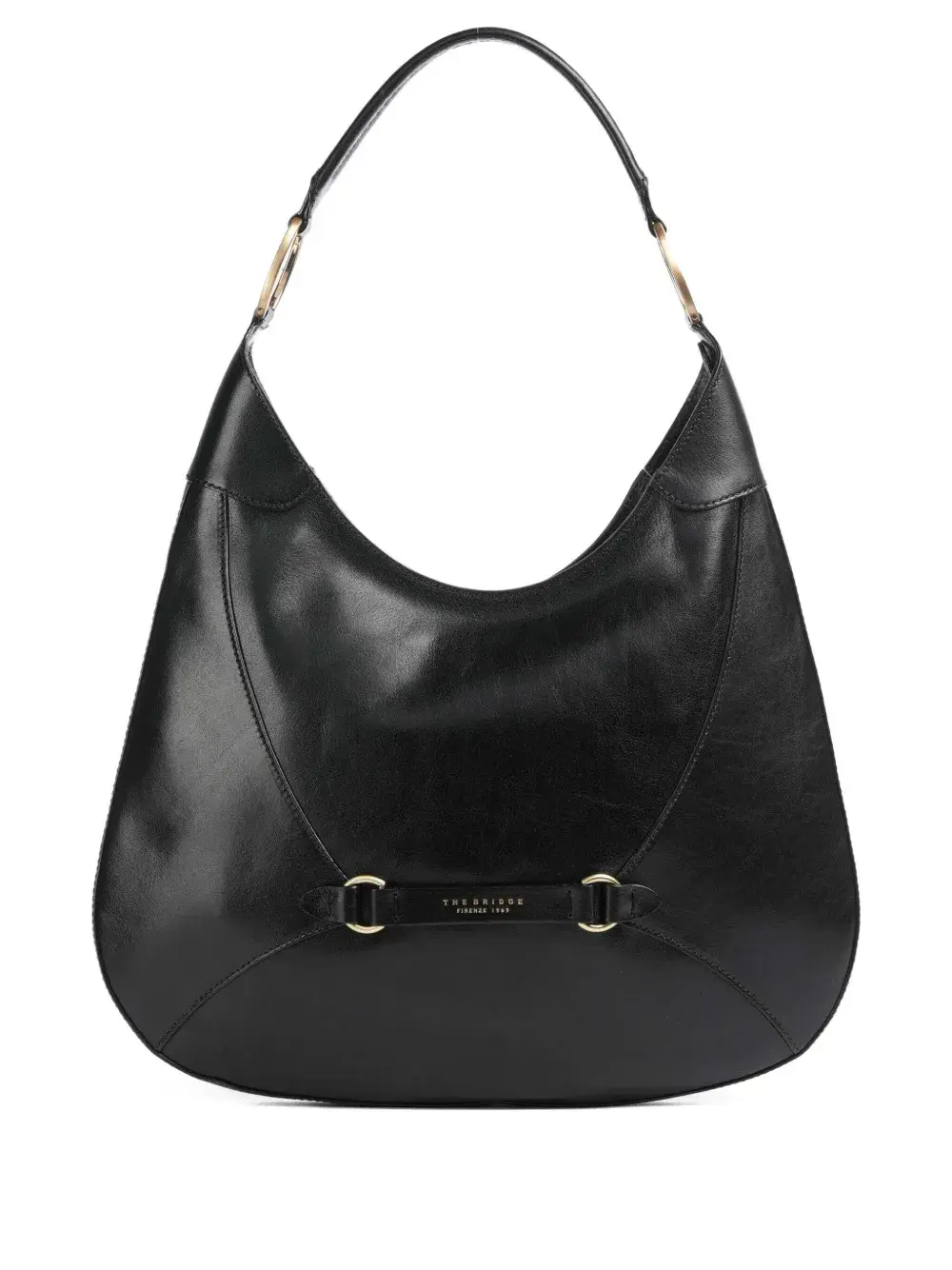 Сумка через плечо из кожи с кольцевой отделкой The Bridge, черный
Сумка через плечо из кожи с кольцевой отделкой The Bridge, черный