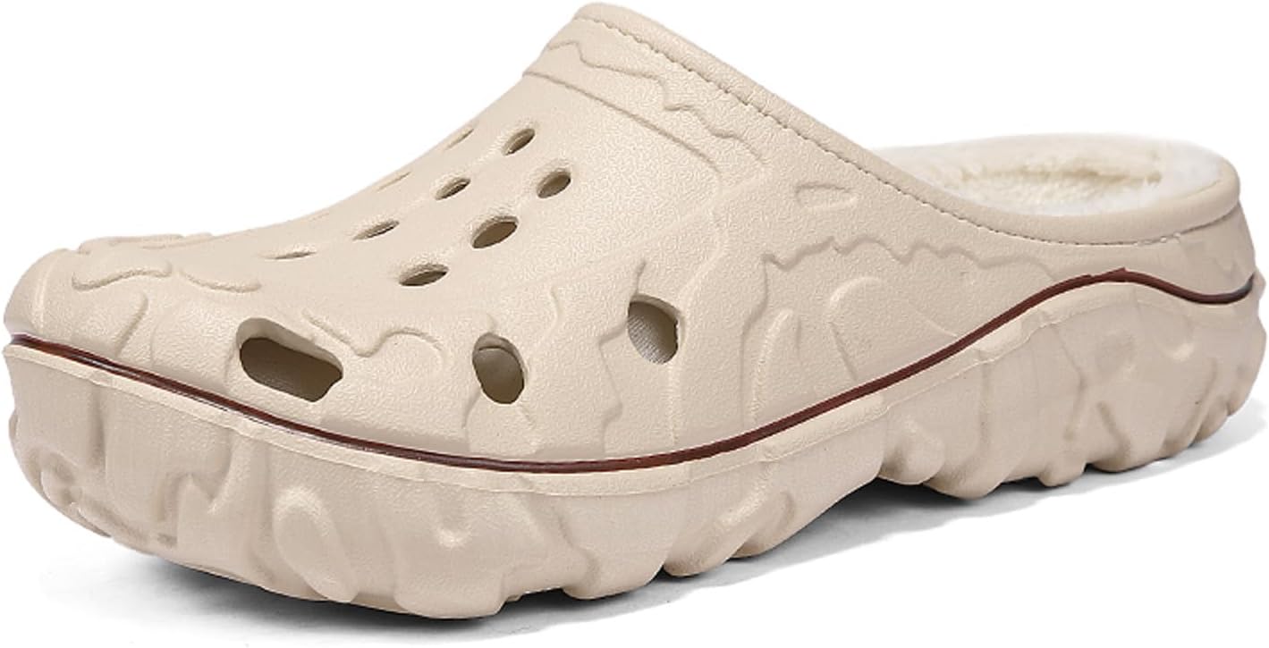 Мужские и женские тапочки XJITIGER: закрытые сабо с меховой подкладкой - зимние уютные мягкие пушистые домашние туфли для дома и улицы, бежевый
Мужские и женские тапочки XJITIGER: закрытые сабо с меховой подкладкой - зимние уютные мягкие пушистые домашние туфли для дома и улицы, бежевый