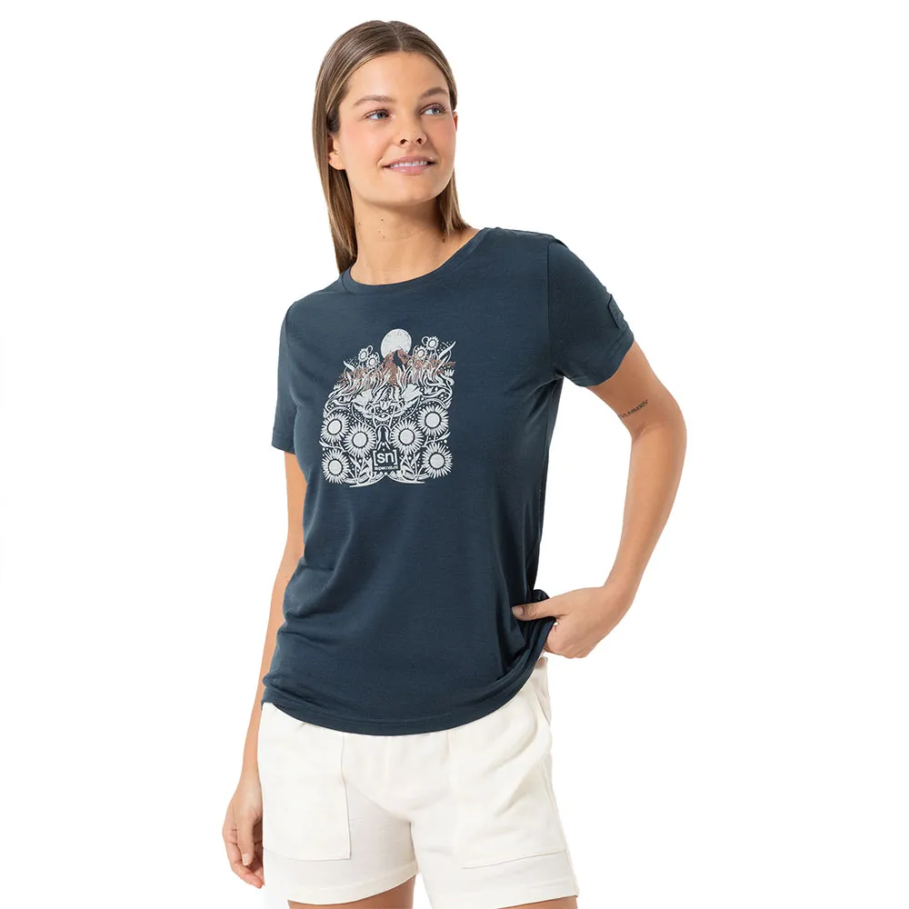 Футболка с коротким рукавом Super.natural Mount Flower Bio, синий
Футболка с коротким рукавом Super.natural Mount Flower Bio, синий