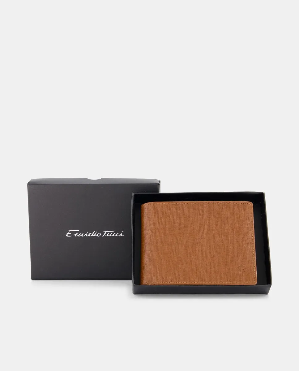 Горизонтальный кошелек с визитницей и портмоне из сафьяновой кожи Emidio Tucci, цвет Tabaco
Горизонтальный кошелек с визитницей и портмоне из сафьяновой кожи Emidio Tucci, цвет Tabaco