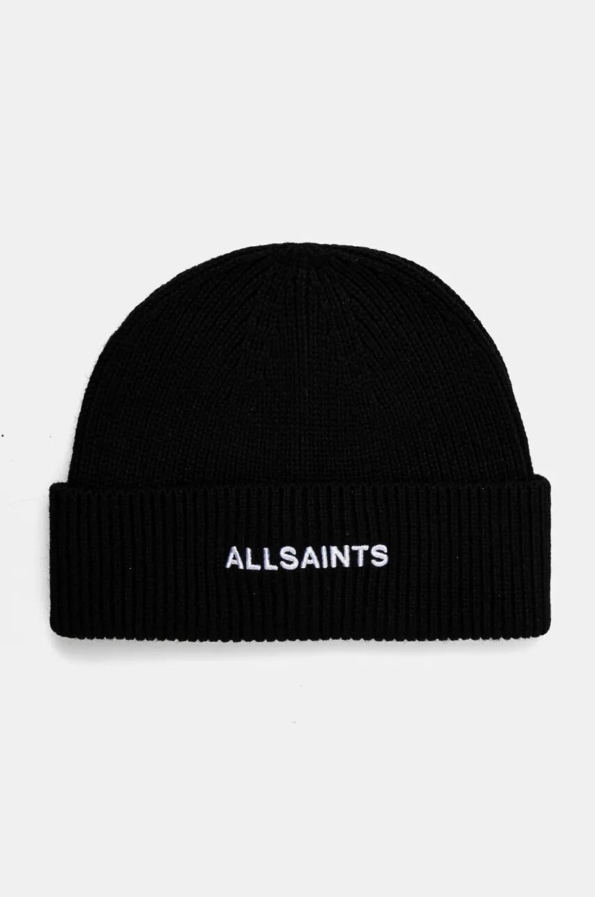 Кепка AllSaints из смесовой шерсти, черный 
Кепка AllSaints из смесовой шерсти, черный
