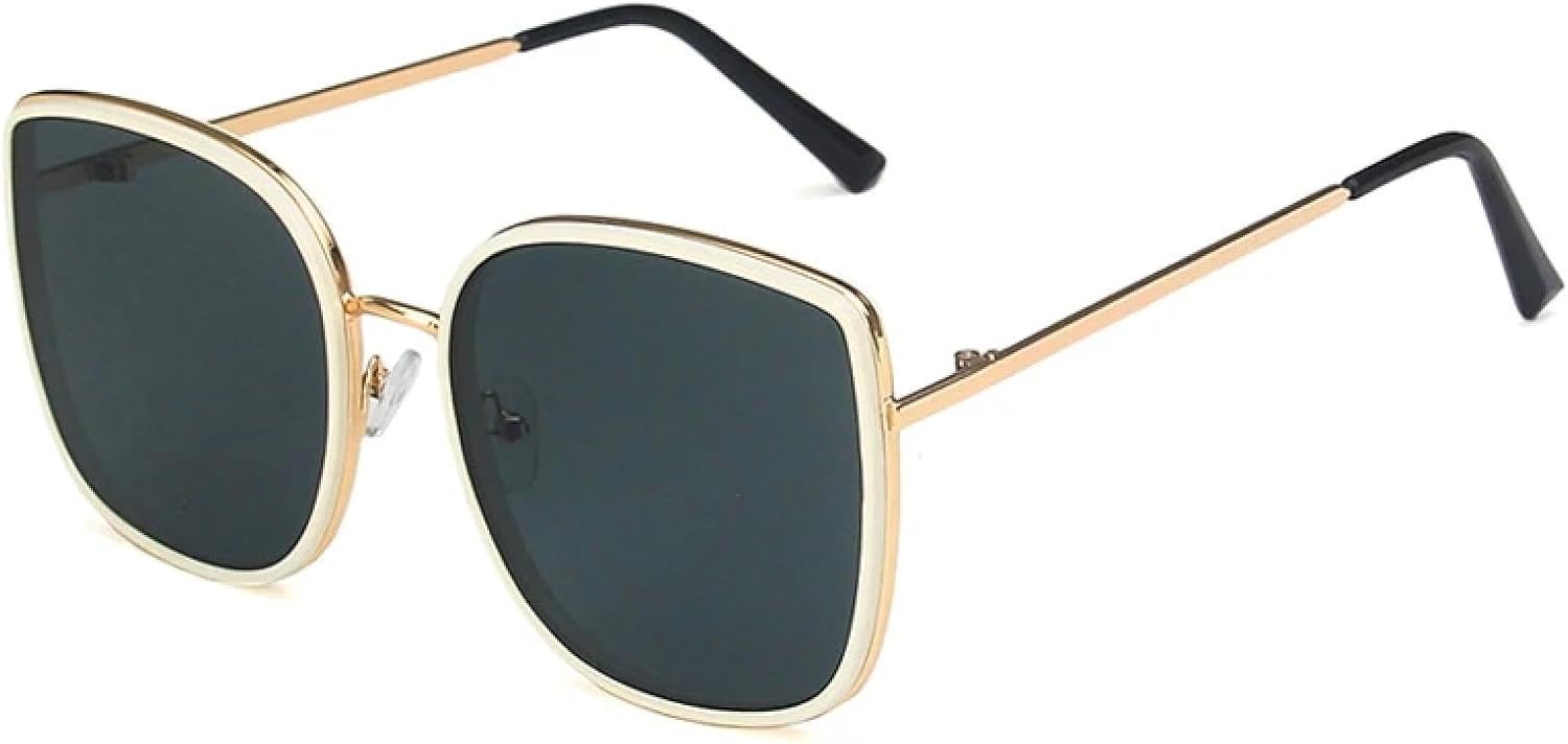 Винтажные солнцезащитные очки большого размера для женщин, модные солнцезащитные очки в металлической оправе, ретро-очки для женщин с защитой от УФ-излучения UV400 TKKTLLT, Gold White Gray
Винтажные солнцезащитные очки большого размера для женщин, модные солнцезащитные очки в металлической оправе, ретро-очки для женщин с защитой от УФ-излучения UV400 TKKTLLT, Gold White Gray