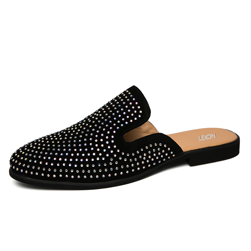 LEXON Мужские тапочки с закрытым носком на резиновой подошве, устойчивые к истиранию, черно-белый бриллиантовый цвет, цвет Black White Diamond Color
LEXON Мужские тапочки с закрытым носком на резиновой подошве, устойчивые к истиранию, черно-белый бриллиантовый цвет, цвет Black White Diamond Color