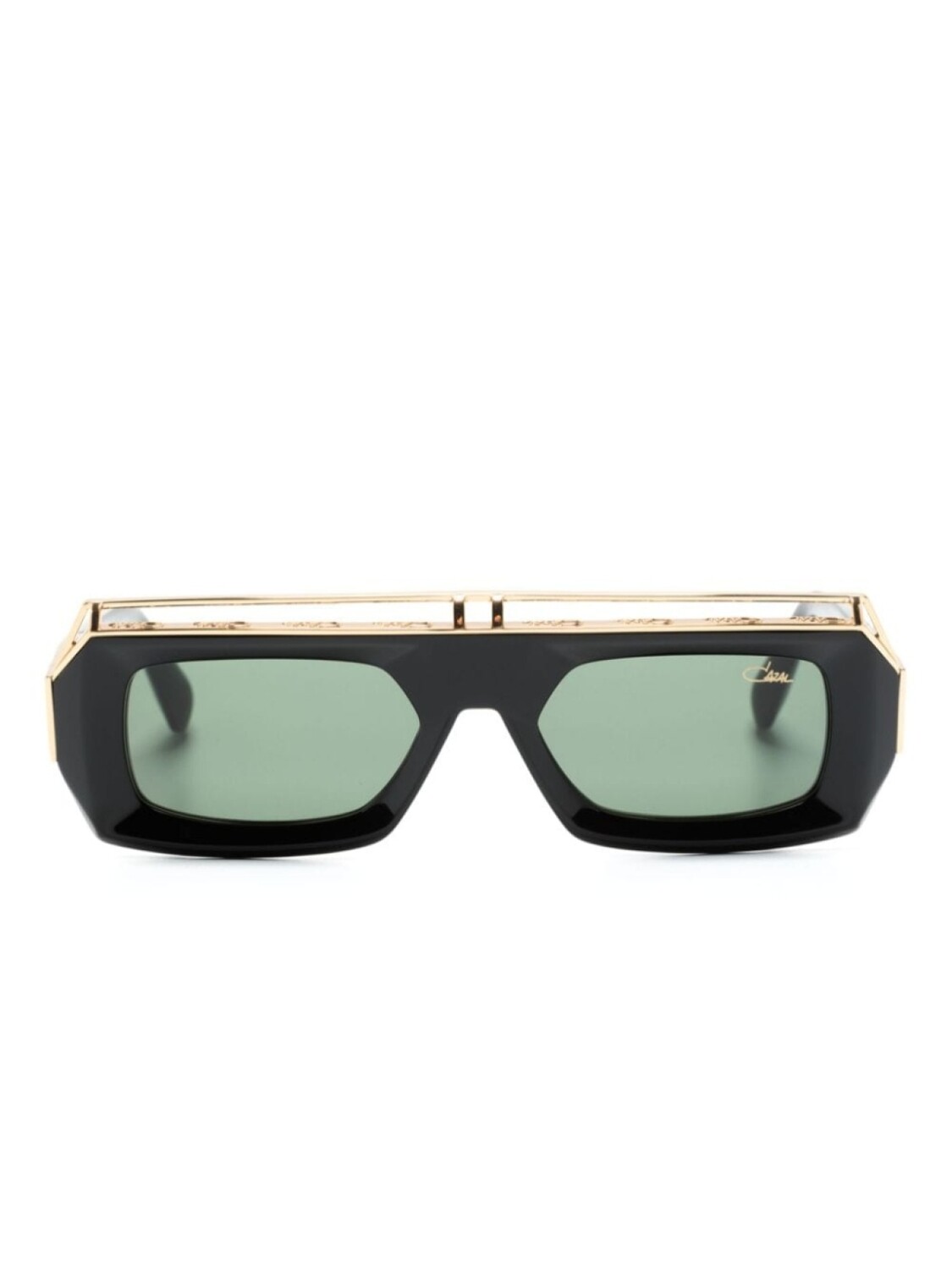 Cazal солнцезащитные очки в прямоугольной оправе, черный 
Cazal солнцезащитные очки в прямоугольной оправе, черный