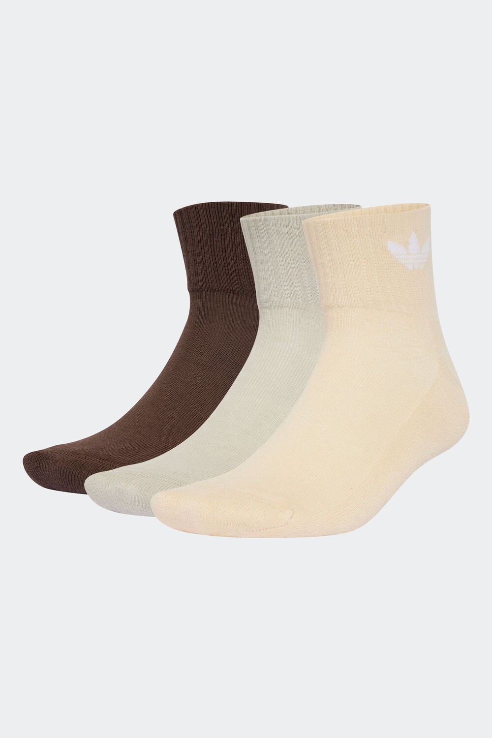 Носки длиной до середины щиколотки, 3 пары Adidas, коричневый 
Носки длиной до середины щиколотки, 3 пары Adidas, коричневый