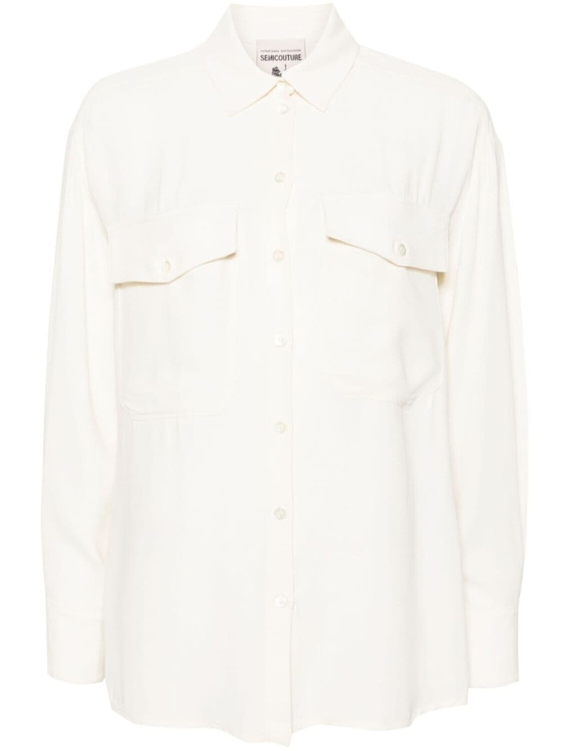 Semicouture креповая рубашка, белый
Semicouture креповая рубашка, белый
