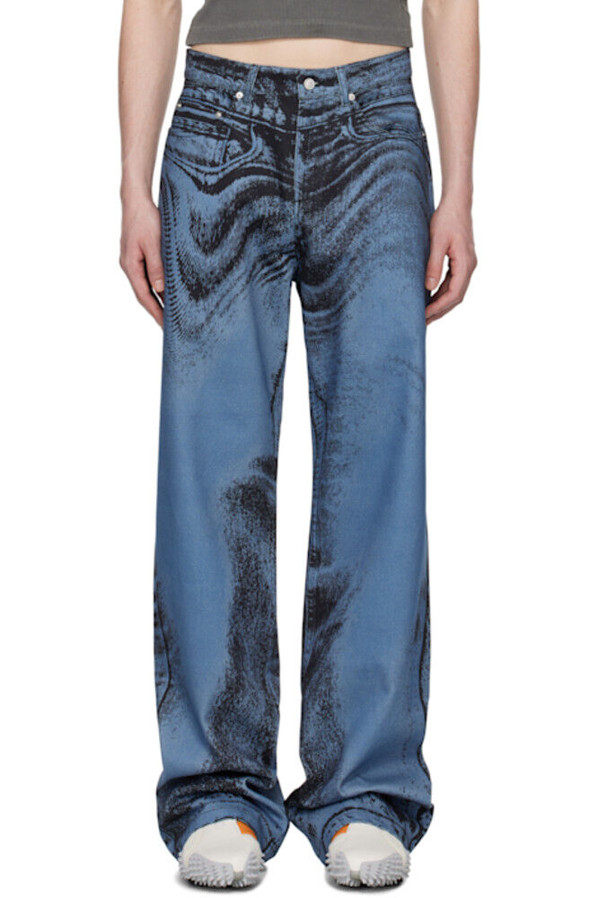 Синие и черные джинсы с искаженным принтом CAMPERLAB
Синие и черные джинсы с искаженным принтом CAMPERLAB