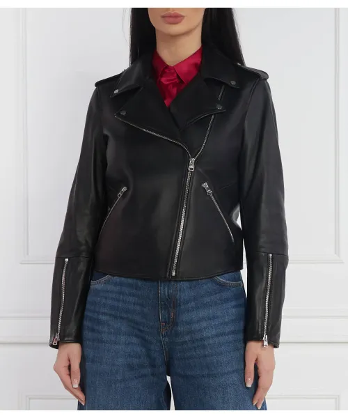 Кожаная куртка Лухана Slim fit Hugo, черный
Кожаная куртка Лухана Slim fit Hugo, черный