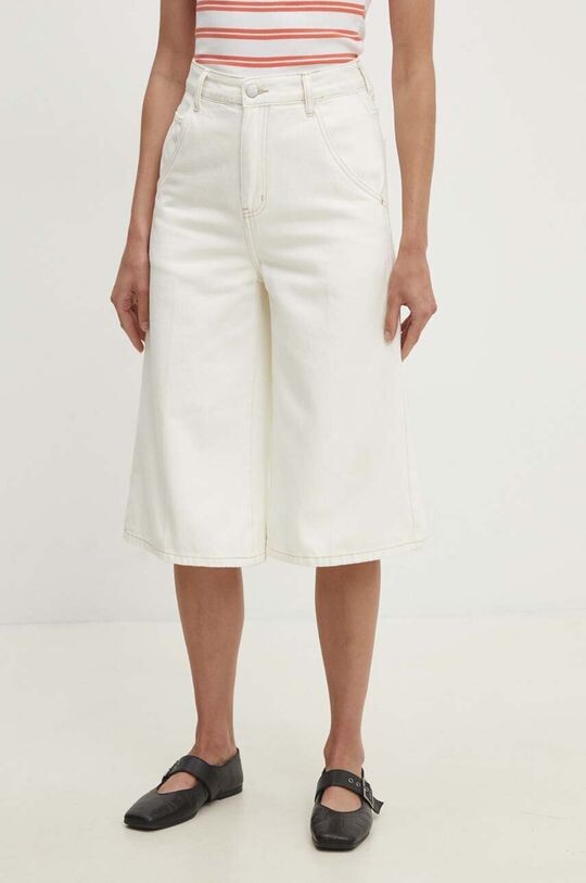 Джинсовые шорты Answear Lab, бежевый 
Джинсовые шорты Answear Lab, бежевый