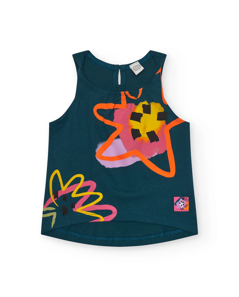 Футболка без рукавов для девочки с застежкой сзади Tuc tuc, темно-зеленый
Футболка без рукавов для девочки с застежкой сзади Tuc tuc, темно-зеленый