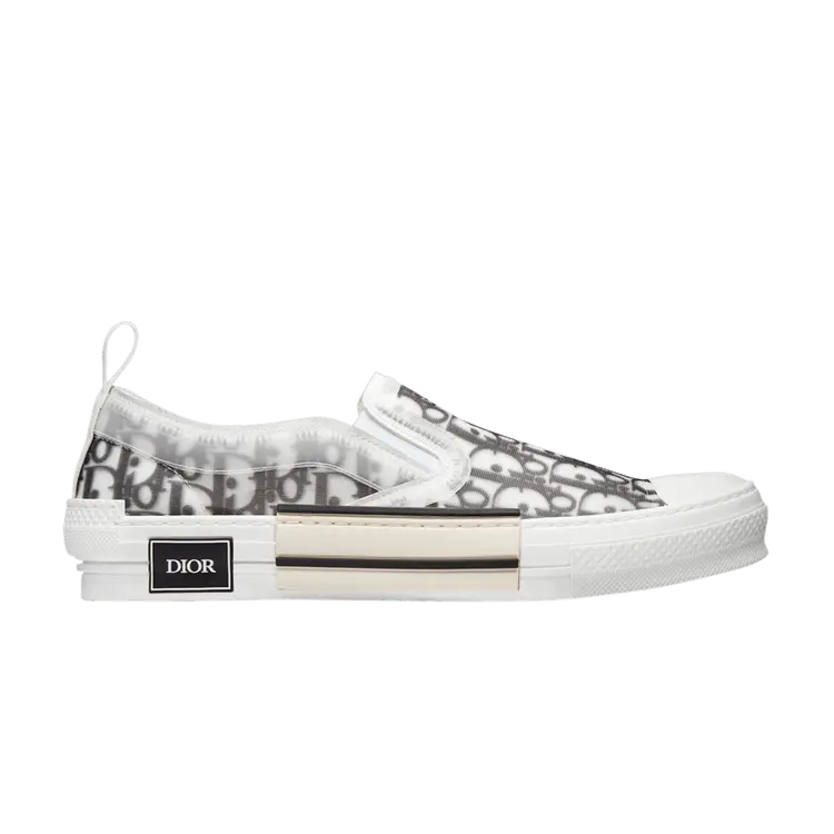 Шлепанцы Dior B23 Slip-On Dior Oblique, белый 
Шлепанцы Dior B23 Slip-On Dior Oblique, белый