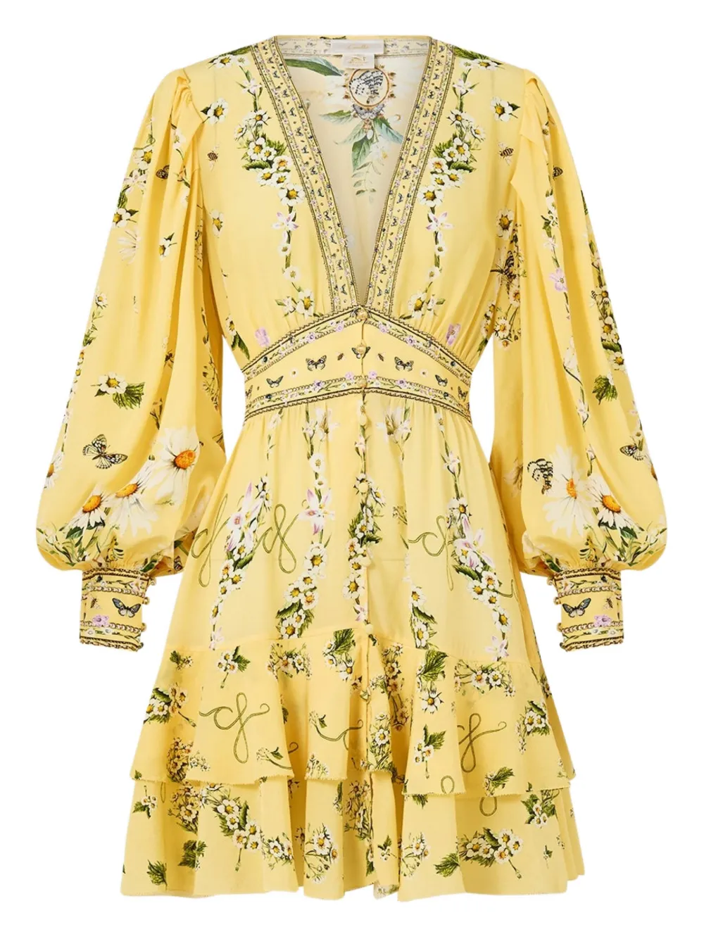 Платье мини с оборками Camilla, желтый
Платье мини с оборками Camilla, желтый