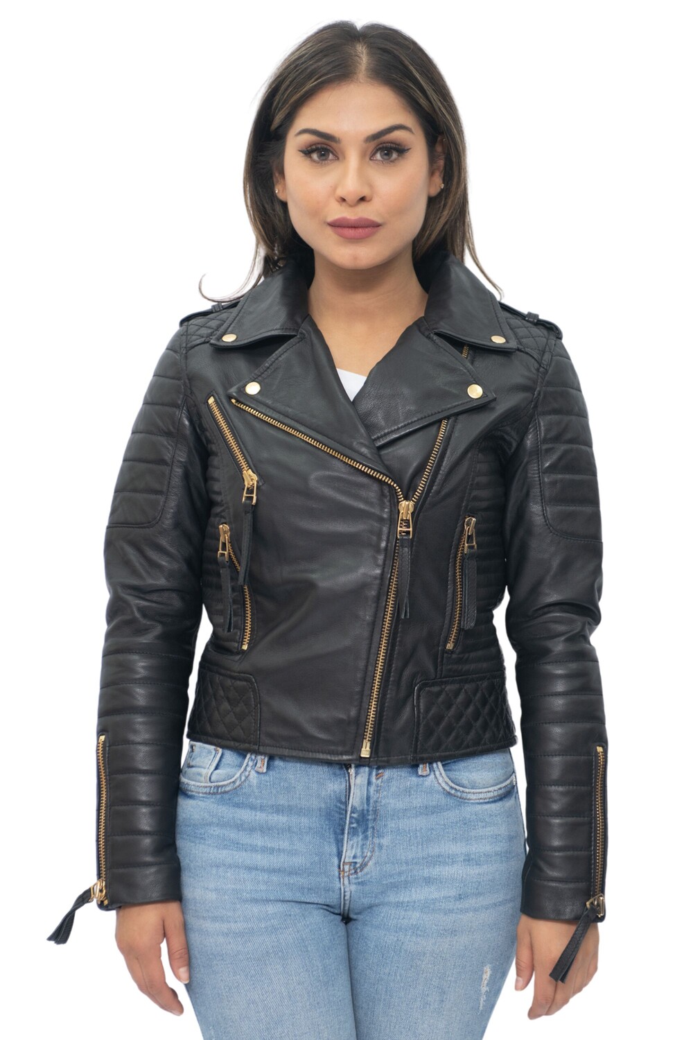 Стеганая винтажная кожаная байкерская куртка brando из лусаки Infinity Leather, золото
Стеганая винтажная кожаная байкерская куртка brando из лусаки Infinity Leather, золото