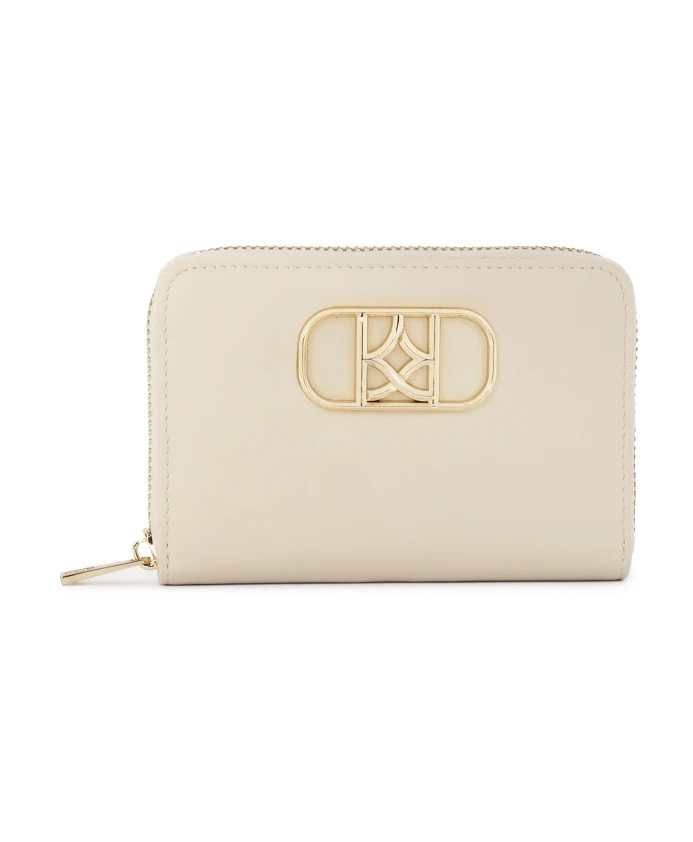 Кошелек на молнии, кремового цвета. Kazar, белый
Кошелек на молнии, кремового цвета. Kazar, белый