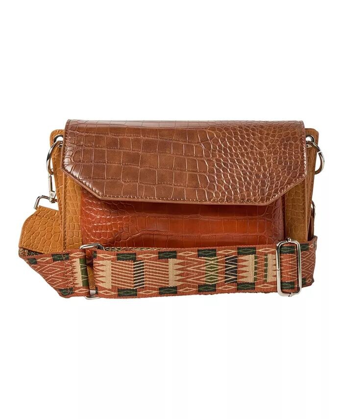 Сумка через плечо Au Revoir из искусственной кожи с тиснением под крокодила Urban Originals, коричневый/бежевый
Сумка через плечо Au Revoir из искусственной кожи с тиснением под крокодила Urban Originals, коричневый/бежевый