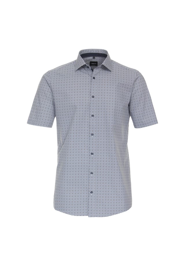 Рубашка делового покроя с коротким рукавом и принтом современный крой Venti, синий
Рубашка делового покроя с коротким рукавом и принтом современный крой Venti, синий