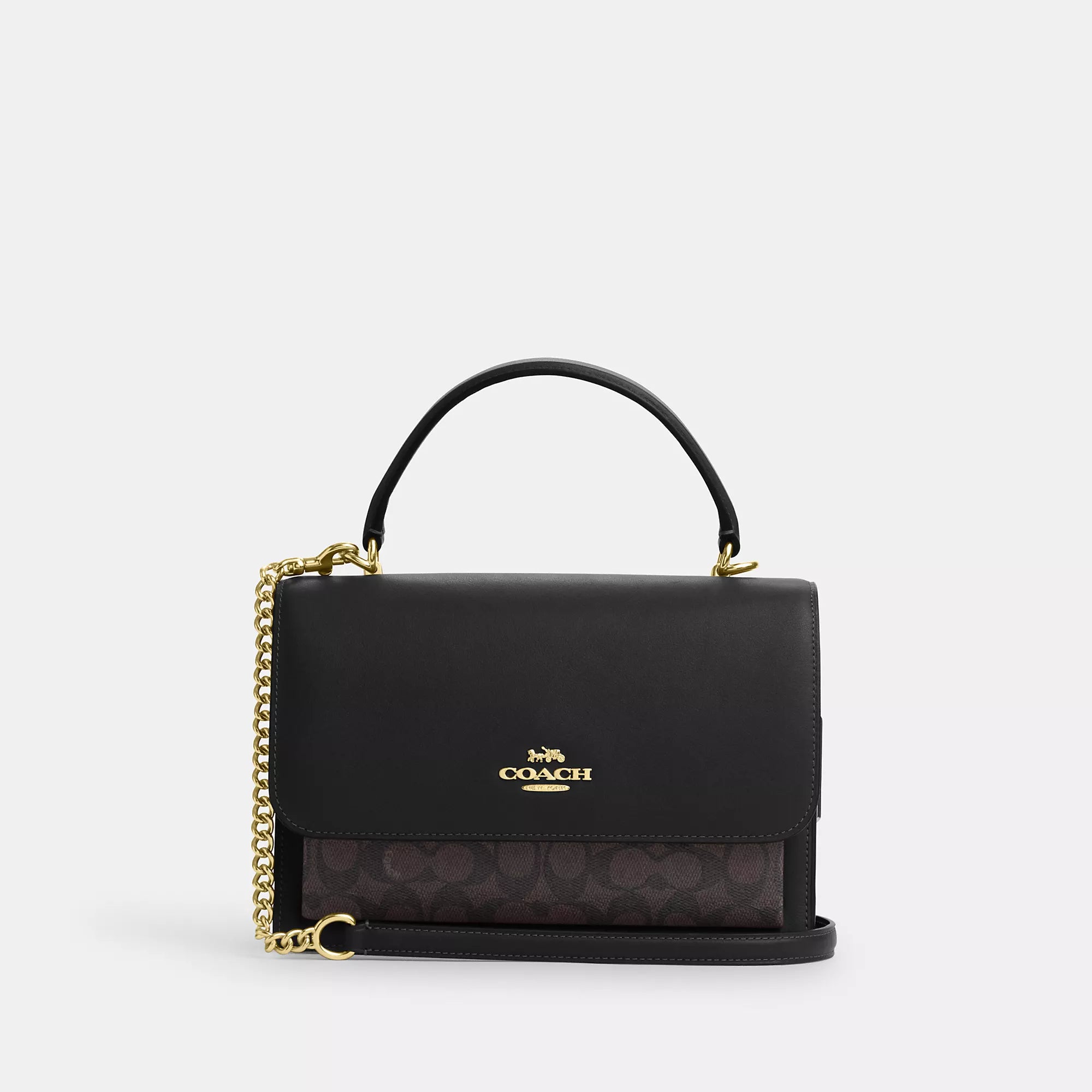Сумка Coach Outlet Klare с верхней ручкой из фирменной ткани, цвет gold/walnut/black, Черный, Сумка Coach Outlet Klare с верхней ручкой из фирменной ткани, цвет gold/walnut/black
Сумка Coach Outlet Klare с верхней ручкой из фирменной ткани, цвет gold/walnut/black, Черный, Сумка Coach Outlet Klare с верхней ручкой из фирменной ткани, цвет gold/walnut/black