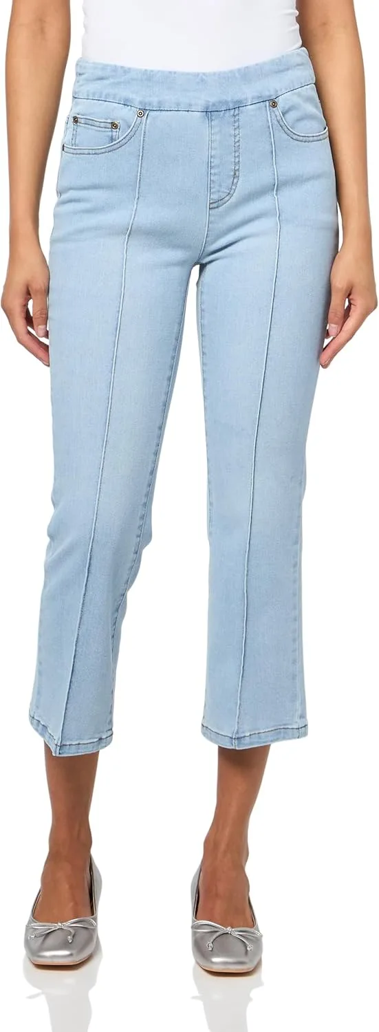 Джинсы-клеш с зауженным низом и карманами SLIM-SATION
Джинсы-клеш с зауженным низом и карманами SLIM-SATION