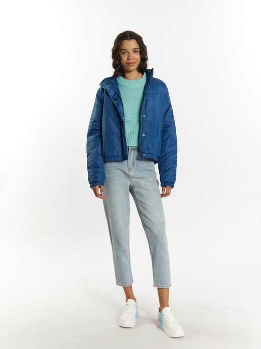 Легкая утепленная куртка-блузон Mymo, синий 
Легкая утепленная куртка-блузон Mymo, синий